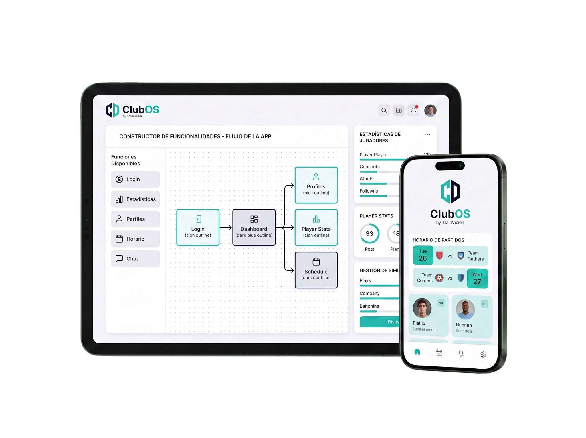 ClubOS Suite Oficial - iPad Pro & iPhone